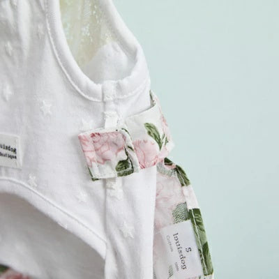 ルイスドッグ louisdog Carline Rose Layered Dress TEE【小型犬 犬服 ドッグウエア トップス Tシャツ ワンピース スカート ドレス セット セレブ】