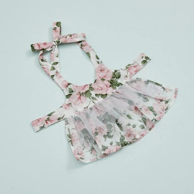 ルイスドッグ louisdog Carline Rose Layered Dress TEE【小型犬 犬服 ドッグウエア トップス Tシャツ ワンピース スカート ドレス セット セレブ】