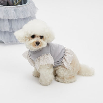 ルイスドッグ louisdog Mellow Sketch TEE【小型犬 犬服 ドッグウエア トップス Tシャツ 半袖 セレブ】