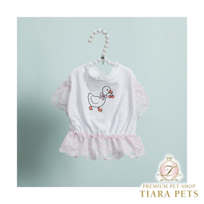 ルイスドッグ louisdog Fluffy Sketch TEE【小型犬 犬服 ドッグウエア トップス Tシャツ 半袖 セレブ】