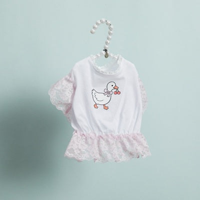 ルイスドッグ louisdog Fluffy Sketch TEE【小型犬 犬服 ドッグウエア トップス Tシャツ 半袖 セレブ】