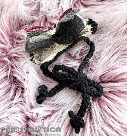 パリエロ PARIERO ニットヘッドドレス - リボン [受注生産]【小型犬 犬用 アクセサリー ヘッドドレス リボン セレブ】