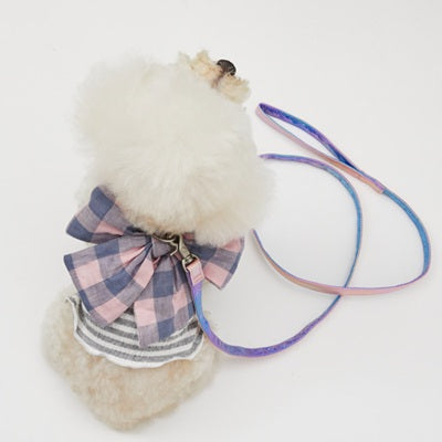 ルイスドッグ louisdog Walk With Me/Blush Picnic【小型犬 犬用 ハーネス リード セット 一式 お散歩 セレブ】