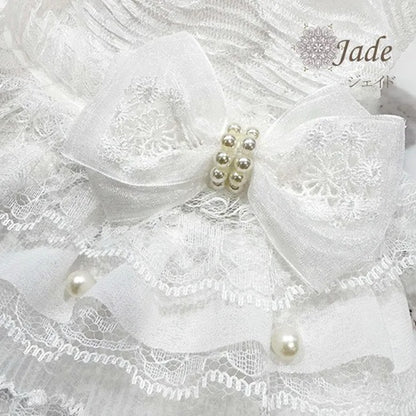 グラマーイズム Glamourism ジェイド（Jade）ホワイト【小型犬 犬服 ワンピース ドレス スカート セレブ】