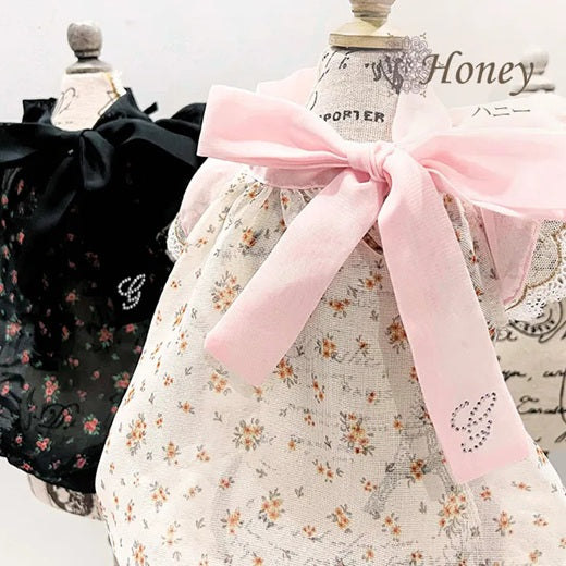 グラマーイズム Glamourism ハニー（Honey）選べる2色【小型犬 犬服 ワンピース ドレス スカート セレブ】