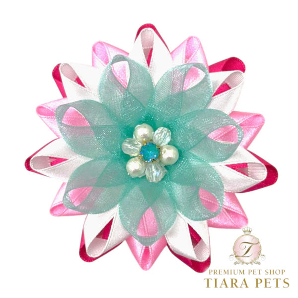 リュクスバーディ Luxe birdie ダリアバレッタ【小型犬 犬用 ヘアアクセサリー バレッタ セレブ】