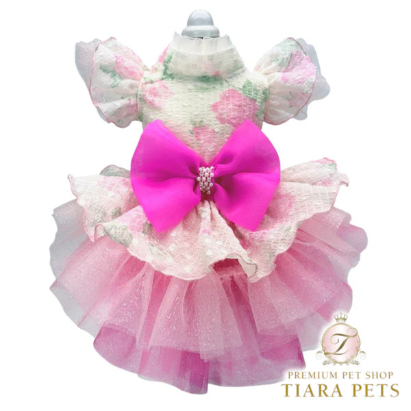 リュクスバーディ Luxe birdie アエリアンヌドレス【小型犬 犬服 ドッグウエア ドレス ワンピース スカート セレブ】
