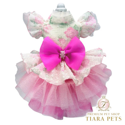 リュクスバーディ Luxe birdie アエリアンヌドレス【小型犬 犬服 ドッグウエア ドレス ワンピース スカート セレブ】
