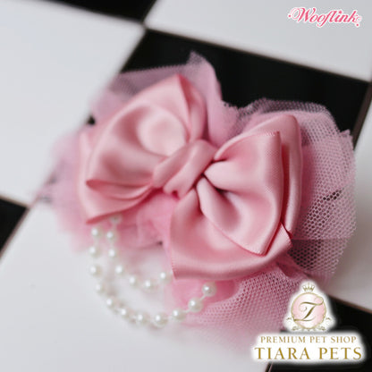 ブルブブ BUL BU-BU PINK BALLERINA HAIRBOW【小型犬 犬用 ヘアアクセサリー ヘアクリップ セレブ】
