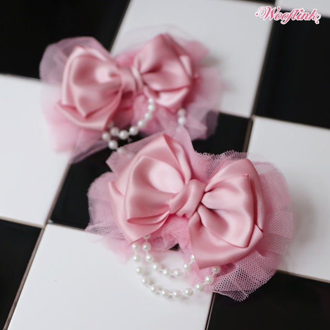 ブルブブ BUL BU-BU PINK BALLERINA HAIRBOW【小型犬 犬用 ヘアアクセサリー ヘアクリップ セレブ】