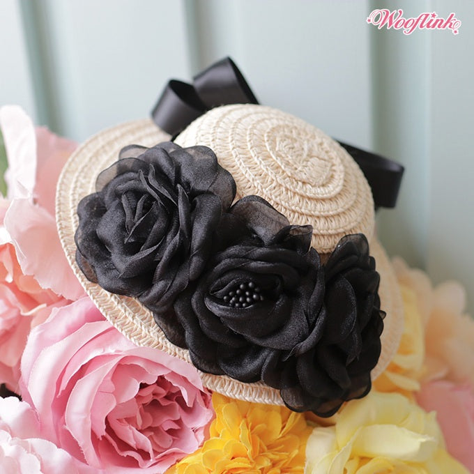 ブルブブ BUL BU-BU SUNNY DAYS STRAW HAT【小型犬 犬用 ハット 帽子 カンカン帽 セレブ】