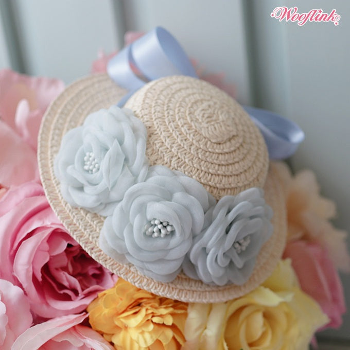 ブルブブ BUL BU-BU SUNNY DAYS STRAW HAT【小型犬 犬用 ハット 帽子 カンカン帽 セレブ】