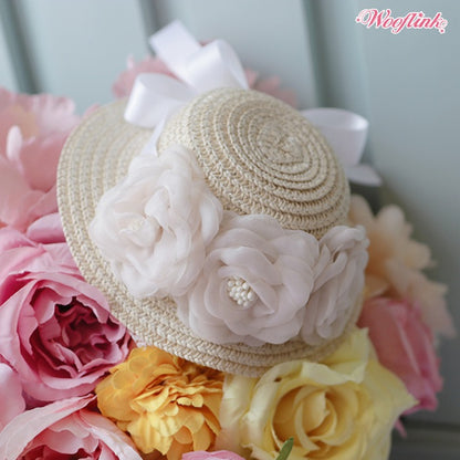 ブルブブ BUL BU-BU SUNNY DAYS STRAW HAT【小型犬 犬用 ハット 帽子 カンカン帽 セレブ】