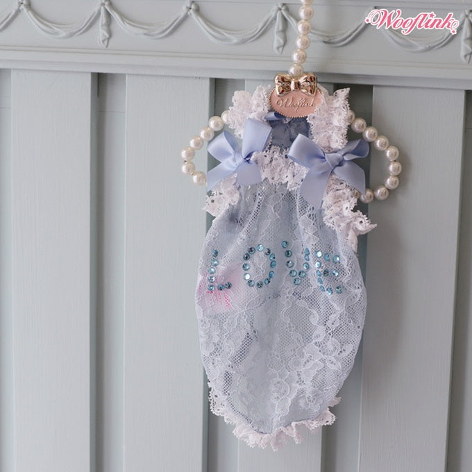 ブルブブ BUL BU-BU LOVE LACE TOP【小型犬 犬服 トップス ノースリーブ セレブ】