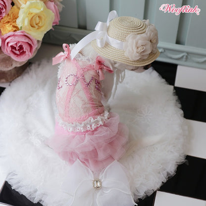 ブルブブ BUL BU-BU LOVE LACE TOP【小型犬 犬服 トップス ノースリーブ セレブ】