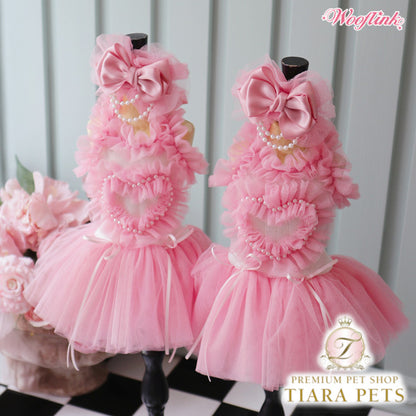ブルブブ BUL BU-BU PINK BALLERINA TULLE DRESS【小型犬 犬服 ワンピース ドレス スカート セレブ】