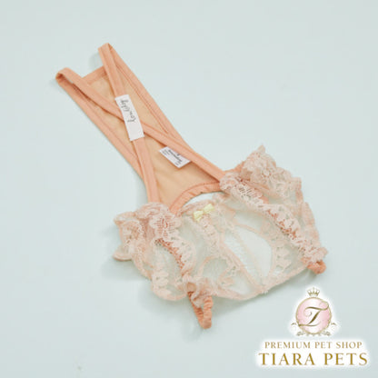 ルイスドッグ louisdog Apricot Lace Brief【小型犬 犬服 ボトムス ズボン つなぎ ロンパース セレブ】