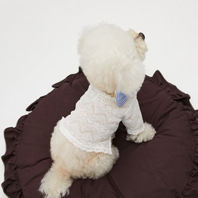 ルイスドッグ louisdog Mellow Lace TEE【小型犬 犬服 トップス 半袖 Tシャツ セレブ】