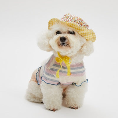 ルイスドッグ louisdog Club Stripes TEE【小型犬 犬服 トップス 半袖 Tシャツ セレブ】