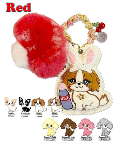 J&Kアニマルズ J&K animals ☆ふわふわきのこチャーム☆【オーナー用 ママ用 チャーム キーホルダー】