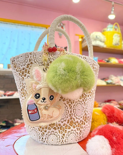 J&Kアニマルズ J&K animals ☆ふわふわきのこチャーム☆【オーナー用 ママ用 チャーム キーホルダー】