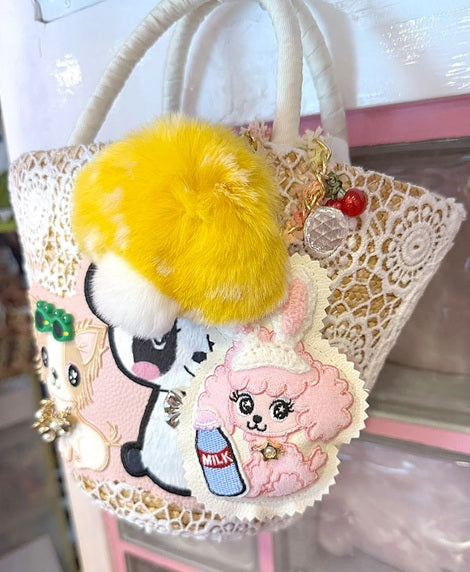 J&Kアニマルズ J&K animals ☆ふわふわきのこチャーム☆【オーナー用 ママ用 チャーム キーホルダー】