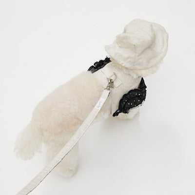 ルイスドッグ louisdog Walk With Me/Smoke Dot【小型犬 犬用 ハーネス セット 一体型 お散歩 セレブ】