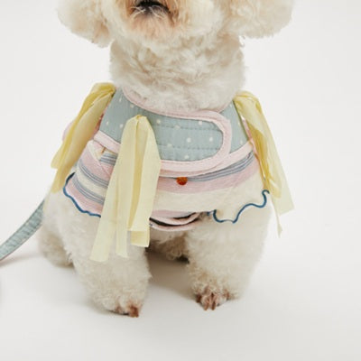 ルイスドッグ louisdog Walk With Me/Rosset Lace【小型犬 犬用 ハーネス セット 一体型 お散歩 セレブ】