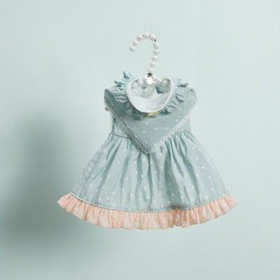 ルイスドッグ louisdog Willow Dress & Scarf【小型犬 犬服 ワンピース スカート ドレス スカーフ セット セレブ】