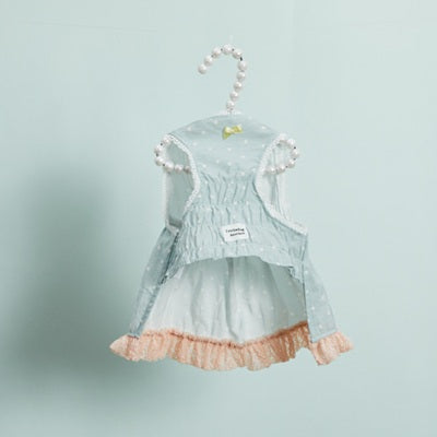 ルイスドッグ louisdog Willow Dress & Scarf【小型犬 犬服 ワンピース スカート ドレス スカーフ セット セレブ】