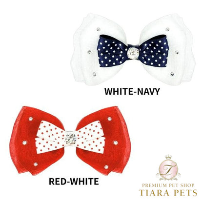 リュクスバーディ Luxe birdie ポルカバレッタ【小型犬 犬用 ヘアアクセサアリー バレッタ セレブ】