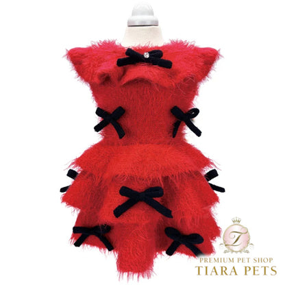リュクスバーディ Luxe birdie ボウニットワンピース☆10月中旬入荷予定☆【小型犬 犬服 ワンピース ドレス スカート セレブ】
