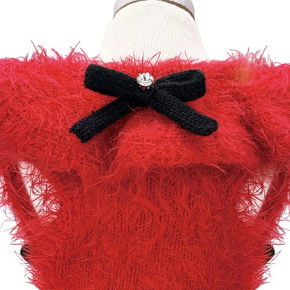リュクスバーディ Luxe birdie ボウニットワンピース☆10月中旬入荷予定☆【小型犬 犬服 ワンピース ドレス スカート セレブ】