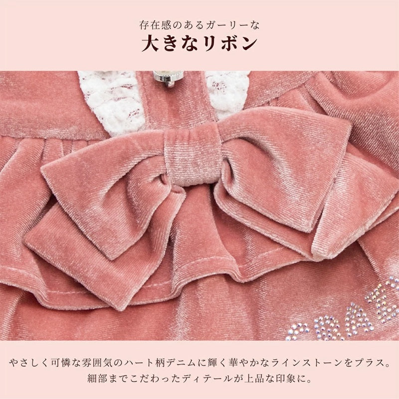 クレイジーブー CRAZYBOO ベロアメイドワンピ ☆9月下旬順次発送予約☆【ドッグウエア 犬服 ワンピース スカート ドレス トイプードル チワワ ダックス セレブ】