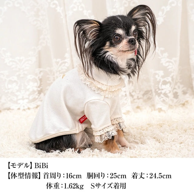 クレイジーブー CRAZYBOO ストレッチレーストレーナー ☆9月下旬順次発送予約☆【ドッグウエア 犬服 小型犬 トップス トレーナー スウェット トイプードル チワワ ダックス セレブ】