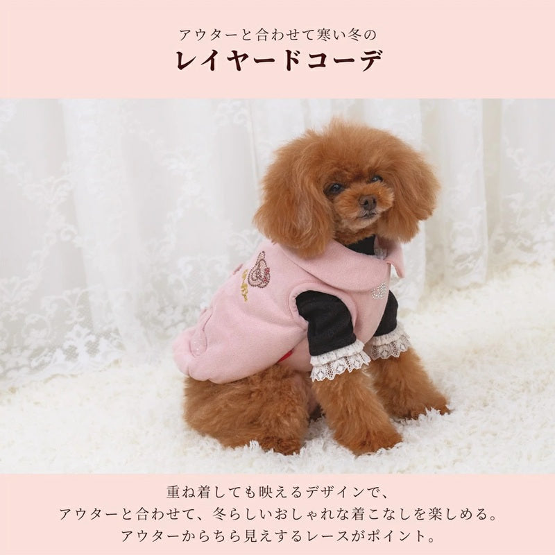 クレイジーブー CRAZYBOO ストレッチレーストレーナー ☆9月下旬順次発送予約☆【ドッグウエア 犬服 小型犬 トップス トレーナー スウェット トイプードル チワワ ダックス セレブ】