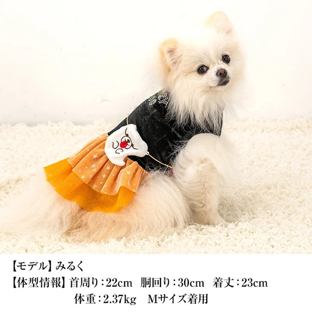 クレイジーブー CRAZYBOO ハロウィンワンピ ☆9月上旬順次発送予約☆【ドッグウエア 犬服 ワンピース スカート ドレス トイプードル チワワ ダックス セレブ】