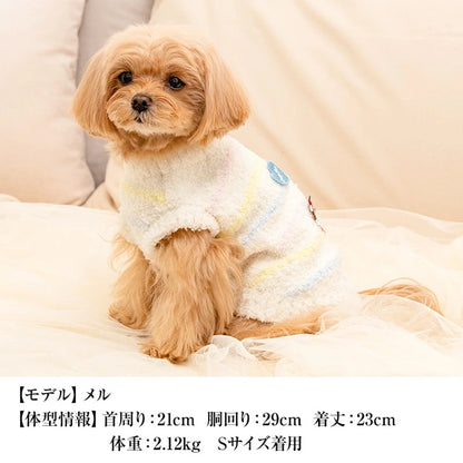 クレイジーブー CRAZYBOO ワッペンマシュマロニット ☆9月下旬順次発送予約☆【ドッグウエア 犬服 小型犬 トップス ニット セーター トイプードル チワワ ダックス セレブ】
