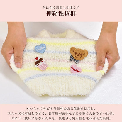 クレイジーブー CRAZYBOO ワッペンマシュマロニット ☆9月下旬順次発送予約☆【ドッグウエア 犬服 小型犬 トップス ニット セーター トイプードル チワワ ダックス セレブ】