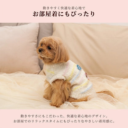 クレイジーブー CRAZYBOO ワッペンマシュマロニット ☆9月下旬順次発送予約☆【ドッグウエア 犬服 小型犬 トップス ニット セーター トイプードル チワワ ダックス セレブ】