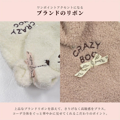 クレイジーブー CRAZYBOO クマ耳マシュマロパーカ ☆9月下旬順次発送予約☆【ドッグウエア 犬服 小型犬 パーカー トップス ニット セーター トイプードル チワワ ダックス セレブ】