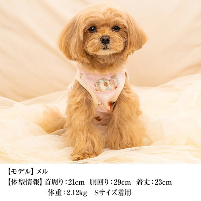クレイジーブー CRAZYBOO ベロアクマプリントタンク ☆9月下旬順次発送予約☆【ドッグウエア 犬服 小型犬 トップス タンクトップ ノースリーブ トイプードル チワワ ダックス セレブ】