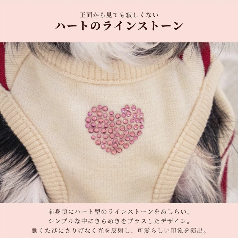 クレイジーブー CRAZYBOO クマ刺繍ボーダータンク ☆9月下旬順次発送予約☆【ドッグウエア 犬服 小型犬 トップス タンクトップ ノースリーブ トイプードル チワワ ダックス セレブ】
