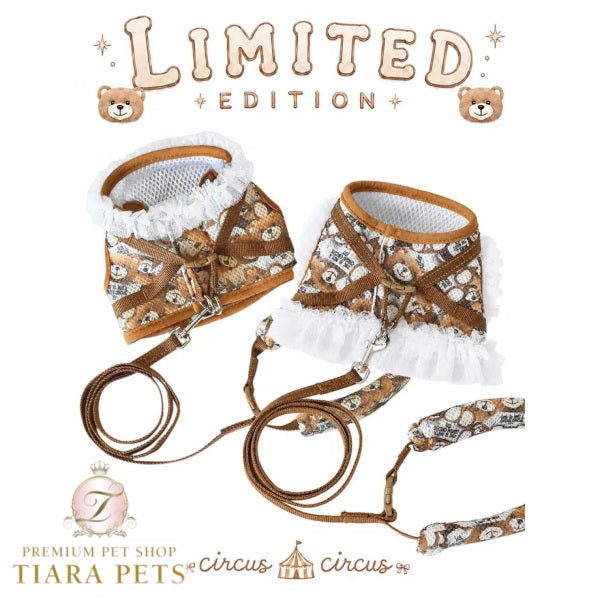 サーカスサーカス circus circus【先行予約】Toy Bear Dressed Harness SET - Brown - (CCZ-0076)【小型犬 犬用 ハーネス セット お散歩】