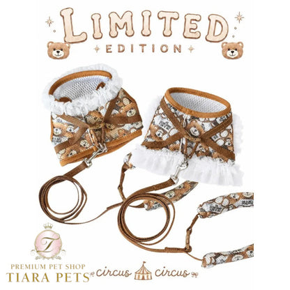 サーカスサーカス circus circus【先行予約】Toy Bear Dressed Harness SET - Brown - (CCZ-0076)【小型犬 犬用 ハーネス セット お散歩】