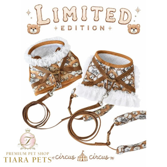 サーカスサーカス circus circus【先行予約】Toy Bear Dressed Harness SET - Brown - (CCZ-0076)【小型犬 犬用 ハーネス セット お散歩】