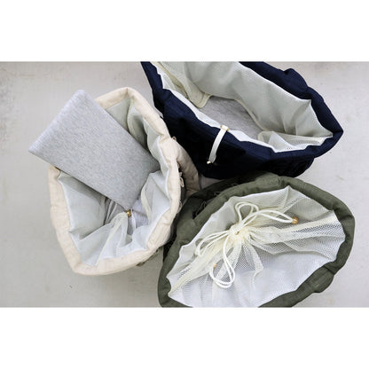 ミムット mimtto Side Pocket Linen Ruffle Bag - Sサイズ☆予約品☆【小型犬 犬用 バッグ トートバック 鞄 かばん セレブ】