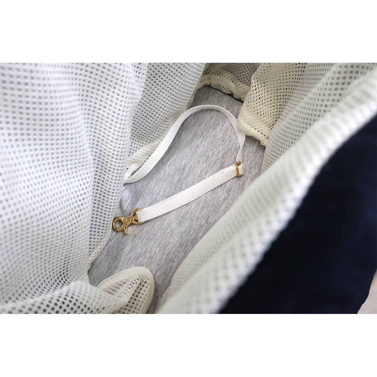 ミムット mimtto Side Pocket Linen Ruffle Bag - Sサイズ☆予約品☆【小型犬 犬用 バッグ トートバック 鞄 かばん セレブ】