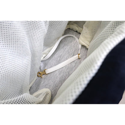 ミムット mimtto Side Pocket Linen Ruffle Bag - Sサイズ☆予約品☆【小型犬 犬用 バッグ トートバック 鞄 かばん セレブ】