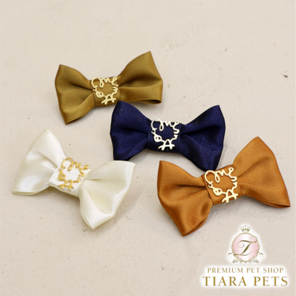 ミムット mimtto Satin Barrette☆予約品☆【小型犬 犬用 ヘアアクセサリー バレッタ リボン セレブ】